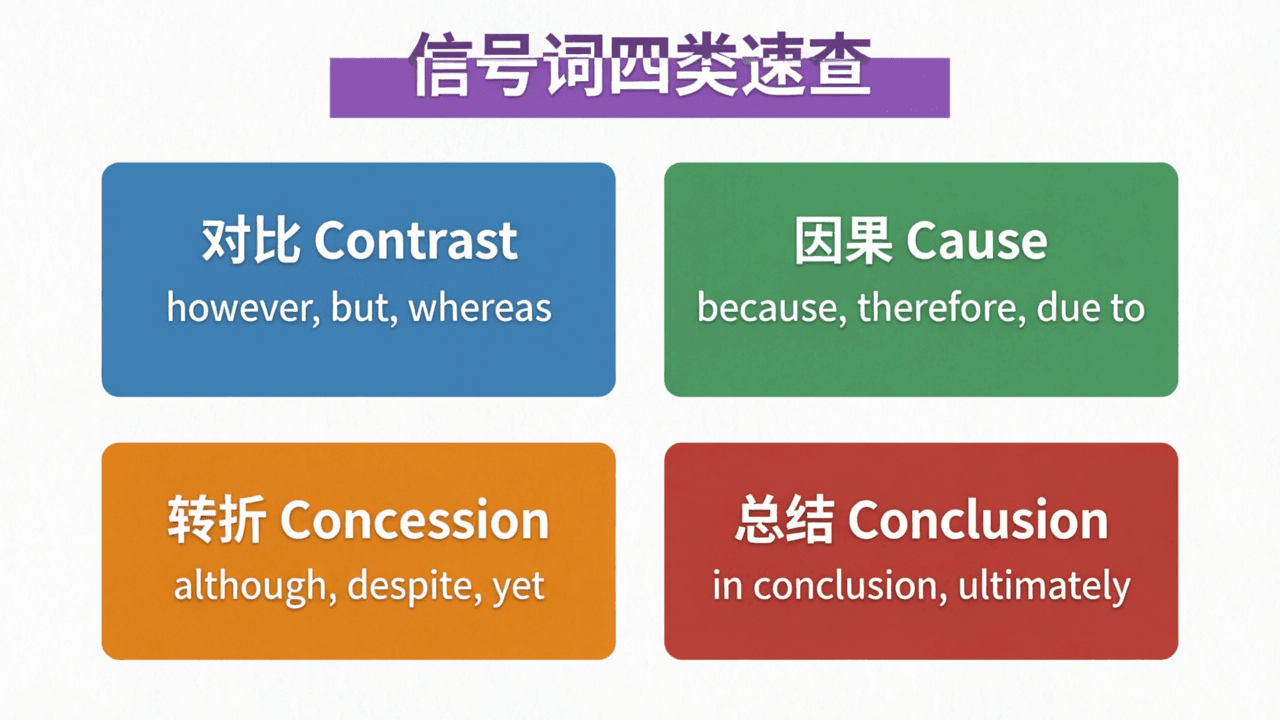信号词四类速查